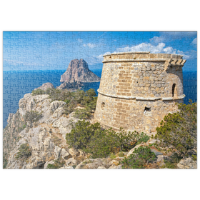 Darstellung des Puzzle Motivs Torre de Savinar, Ibiza - Puzzleteile: 500