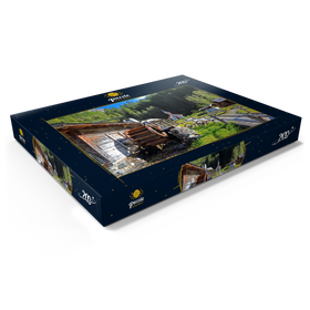 Darstellung des Puzzle Motivs Wassermühle und Kapelle im Mühlendorf bei Gschnitz im Gschnitztal - Puzzleteile: 200