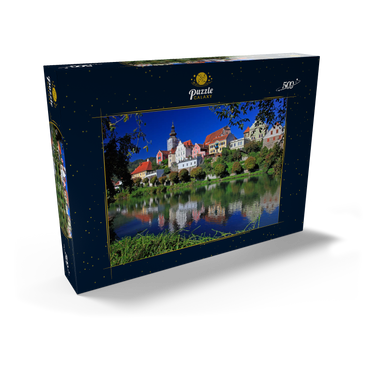 Blick über die Mur nach Frohnleiten, Steiermark, Österreich 500 Puzzle Schachtel Ansicht2