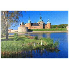 Darstellung des Puzzle-Motivs Schloss Kalmar, Smaland, Schweden – Puzzleteile: 1000