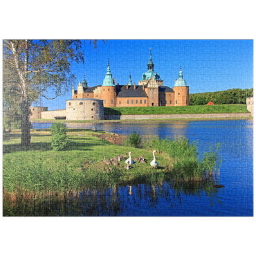 puzzleplate Schloss Kalmar, Smaland, Schweden 1000 Puzzle
