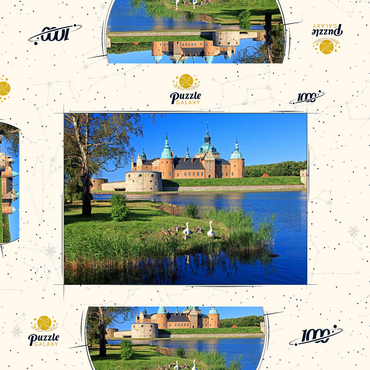 Schloss Kalmar, Smaland, Schweden 1000 Puzzle Schachtel 3D Modell