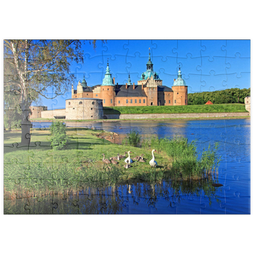 puzzleplate Schloss Kalmar, Smaland, Schweden 100 Puzzle