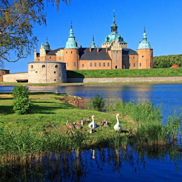 Schloss Kalmar, Smaland, Schweden 100 Puzzle 3D Modell