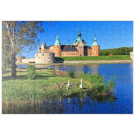 Darstellung des Puzzle-Motivs Schloss Kalmar, Smaland, Schweden – Puzzleteile: 200