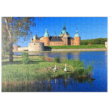 puzzleplate Schloss Kalmar, Smaland, Schweden 200 Puzzle