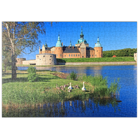 Darstellung des Puzzle Motivs Schloss Kalmar, Smaland, Schweden - Puzzleteile: 500