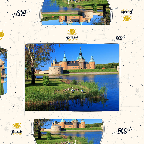 Schloss Kalmar, Smaland, Schweden 500 Puzzle Schachtel 3D Modell