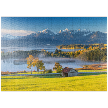 puzzleplate Blick über den Forggensee bei Füssen 1000 Puzzle