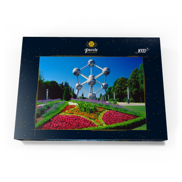 Atomium im Stadtteil Laeken, errichtet für die Weltausstellung 1958 - Brüssel, Belgien 1000 Puzzle Schachtel Ansicht3