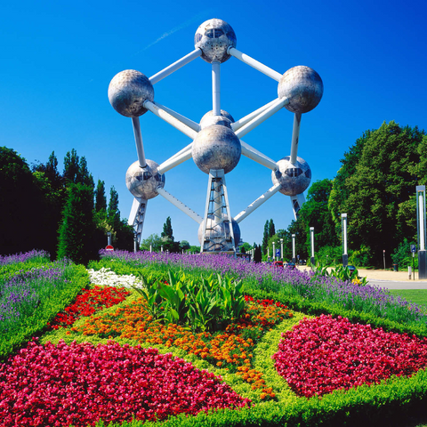 Atomium im Stadtteil Laeken, errichtet für die Weltausstellung 1958 - Brüssel, Belgien 1000 Puzzle 3D Modell
