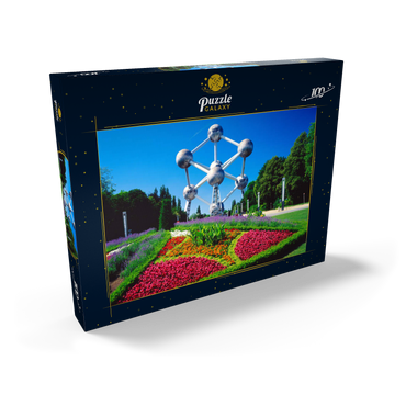 Atomium im Stadtteil Laeken, errichtet für die Weltausstellung 1958 - Brüssel, Belgien 100 Puzzle Schachtel Ansicht2