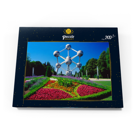 Atomium im Stadtteil Laeken, errichtet für die Weltausstellung 1958 - Brüssel, Belgien 200 Puzzle Schachtel Ansicht3