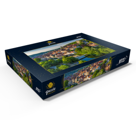 Alternative Darstellung des Puzzle-Motivs Blick auf die Altstadt an der Kocher – Puzzleteile: 1000