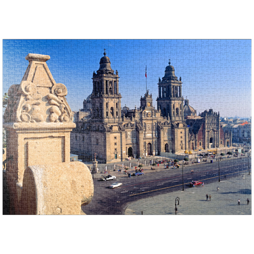 puzzleplate Kathedrale am Zocalo im historischen Zentrum von Mexico City 1000 Puzzle