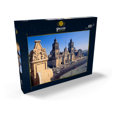 Kathedrale am Zocalo im historischen Zentrum von Mexico City 100 Puzzle Schachtel Ansicht2