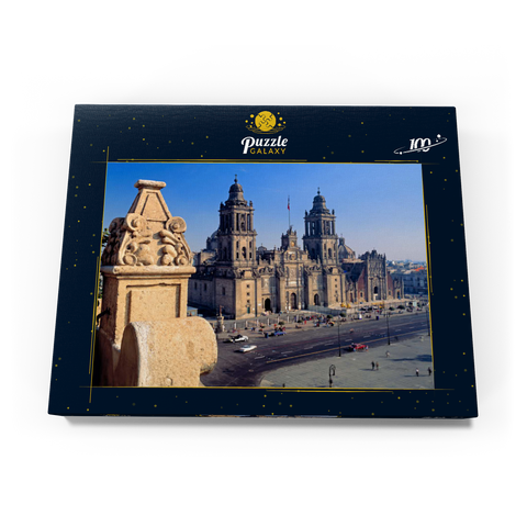 Kathedrale am Zocalo im historischen Zentrum von Mexico City 100 Puzzle Schachtel Ansicht3