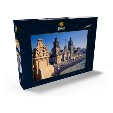 Kathedrale am Zocalo im historischen Zentrum von Mexico City 500 Puzzle Schachtel Ansicht2