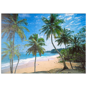 Darstellung des Puzzle Motivs Playa Grande, Rio San Juan, Maria Trinidad Sanchez, Dominikanische Republik - Puzzleteile: 100