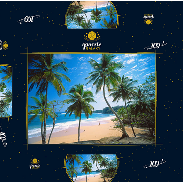 Playa Grande, Rio San Juan, Maria Trinidad Sanchez, Dominikanische Republik 100 Puzzle Schachtel 3D Modell