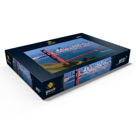 Alternative Darstellung des Puzzle-Motivs Golden Gate Bridge vor San Francisco, Kalifornien, USA – Puzzleteile: 1000