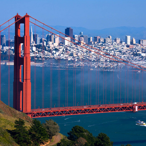 Golden Gate Bridge vor San Francisco, Kalifornien, USA 1000 Puzzle 3D Modell