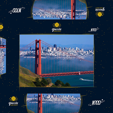 Golden Gate Bridge vor San Francisco, Kalifornien, USA 1000 Puzzle Schachtel 3D Modell