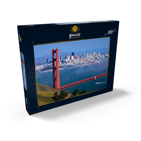 Golden Gate Bridge vor San Francisco, Kalifornien, USA 100 Puzzle Schachtel Ansicht2
