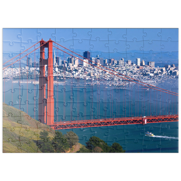 puzzleplate Golden Gate Bridge vor San Francisco, Kalifornien, USA 100 Puzzle