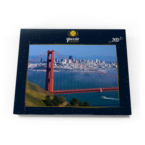 Golden Gate Bridge vor San Francisco, Kalifornien, USA 200 Puzzle Schachtel Ansicht3