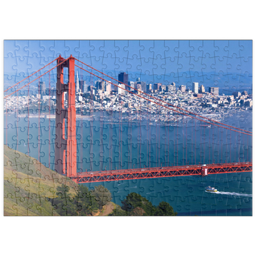 puzzleplate Golden Gate Bridge vor San Francisco, Kalifornien, USA 200 Puzzle