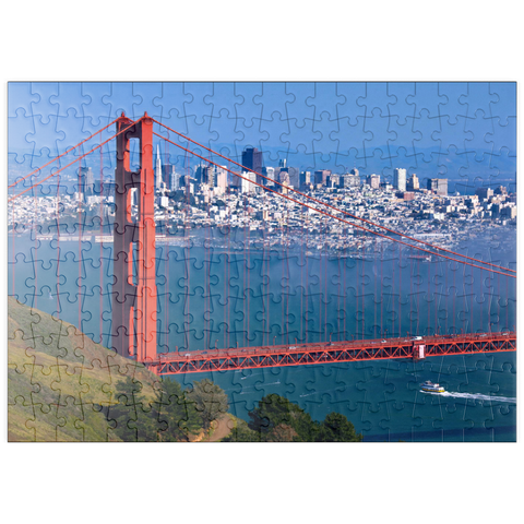 puzzleplate Golden Gate Bridge vor San Francisco, Kalifornien, USA 200 Puzzle