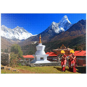 Darstellung des Puzzle-Motivs Buddhistischen Klosteranlage Tengpoche, Nepal – Puzzleteile: 1000