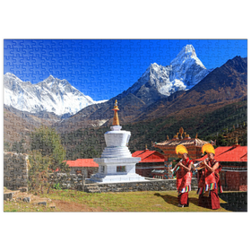 Darstellung des Puzzle-Motivs Buddhistischen Klosteranlage Tengpoche, Nepal – Puzzleteile: 500