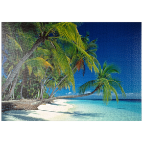 Darstellung des Puzzle-Motivs Urlaubsparadies, Malediven – Puzzleteile: 1000