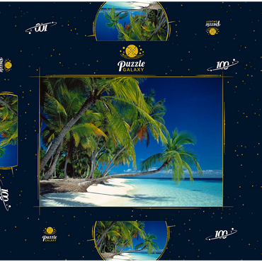 Urlaubsparadies, Malediven 100 Puzzle Schachtel 3D Modell