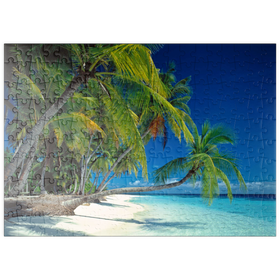 Darstellung des Puzzle-Motivs Urlaubsparadies, Malediven – Puzzleteile: 200