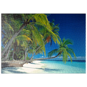 Darstellung des Puzzle-Motivs Urlaubsparadies, Malediven – Puzzleteile: 500