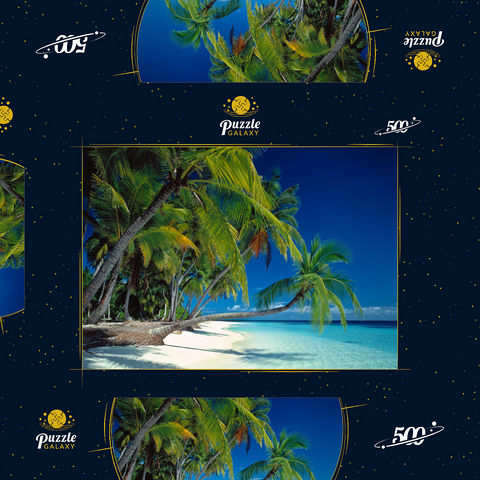Urlaubsparadies, Malediven 500 Puzzle Schachtel 3D Modell