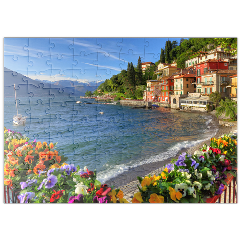 puzzleplate Varenna am Comer See, Provinz Lecco, Lombardei, Italien 100 Puzzle