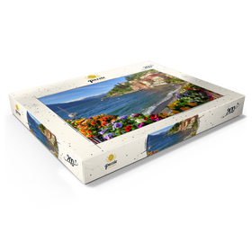 Alternative Darstellung des Puzzle-Motivs Varenna am Comer See, Provinz Lecco, Lombardei, Italien – Puzzleteile: 200