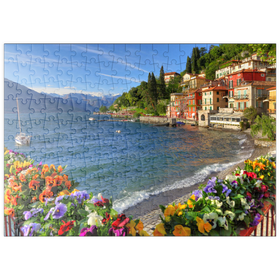 Darstellung des Puzzle-Motivs Varenna am Comer See, Provinz Lecco, Lombardei, Italien – Puzzleteile: 200