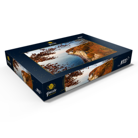 Darstellung des Puzzle Motivs Buchenwald an der Kreideküste im Nationalpark Jasmund, Insel Rügen - Puzzleteile: 1000