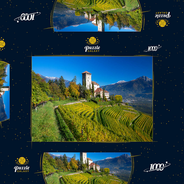 Schloss Lebenberg, Tscherms bei Lana, Provinz Bozen, Trentino-Südtirol, Italien 1000 Puzzle Schachtel 3D Modell