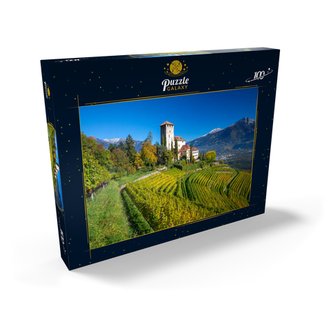 Schloss Lebenberg, Tscherms bei Lana, Provinz Bozen, Trentino-Südtirol, Italien 100 Puzzle Schachtel Ansicht2