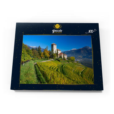 Schloss Lebenberg, Tscherms bei Lana, Provinz Bozen, Trentino-Südtirol, Italien 100 Puzzle Schachtel Ansicht3