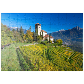 Darstellung des Puzzle Motivs Schloss Lebenberg, Tscherms bei Lana, Provinz Bozen, Südtirol - Puzzleteile: 100