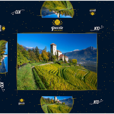 Schloss Lebenberg, Tscherms bei Lana, Provinz Bozen, Trentino-Südtirol, Italien 100 Puzzle Schachtel 3D Modell