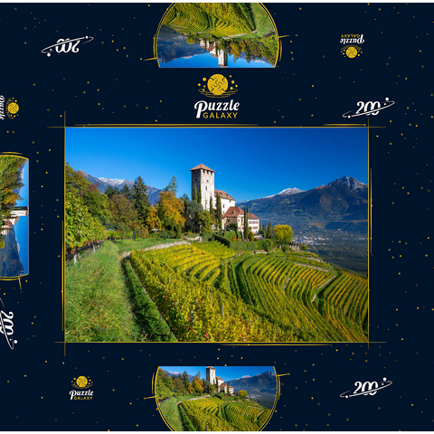 Schloss Lebenberg, Tscherms bei Lana, Provinz Bozen, Trentino-Südtirol, Italien 200 Puzzle Schachtel 3D Modell
