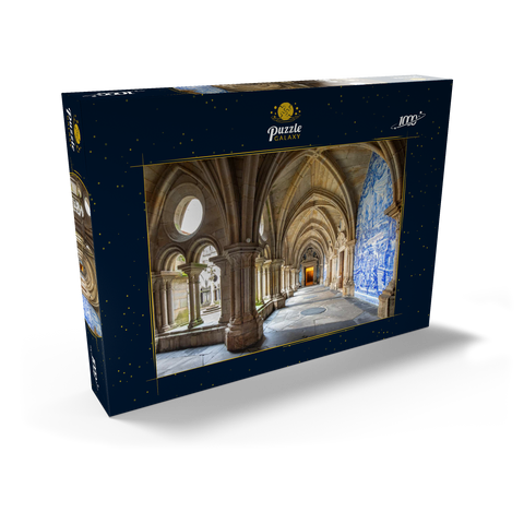 Azulejo Kachelbilder im Kreuzgang der Kathedrale Se in der Altstadt Ribeira von Porto 1000 Puzzle Schachtel Ansicht2